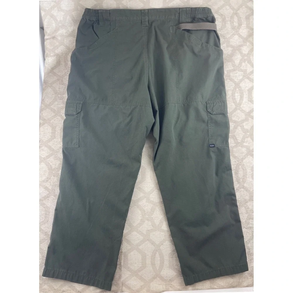 5.11 Tactical Mens‎ Cargo Pants 46 Olive Green Ripstop Workwear Hiking Trousers